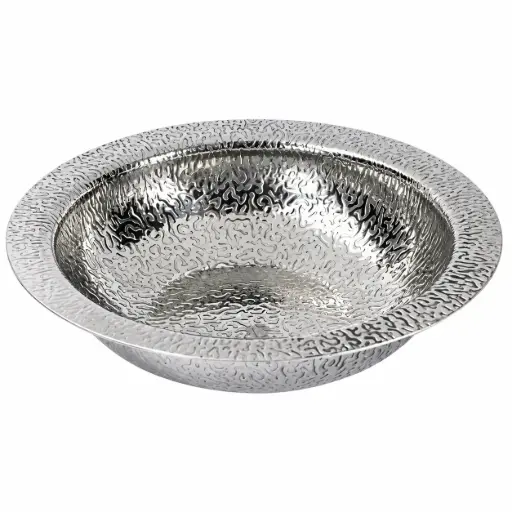 [STL0034] Stainless Steel Nabe Pot 25 cm (Hammered)