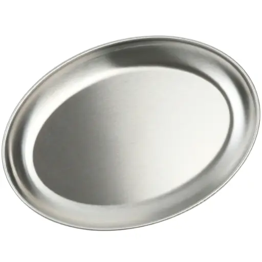 [STL0062] ステンレス楕円皿 9" (18-8)