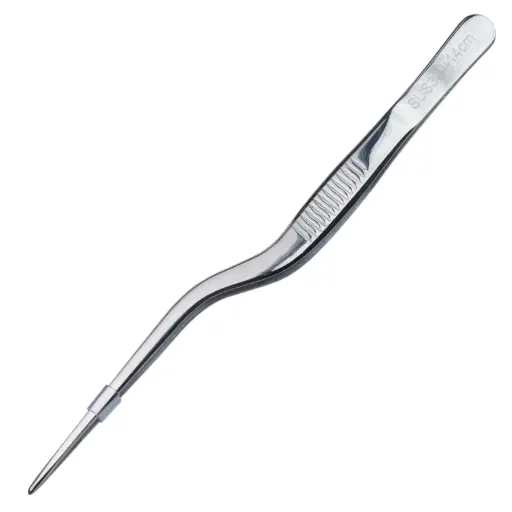 [KST0607] ピストル型 盛り付けピンセット 14 cm (18-8)