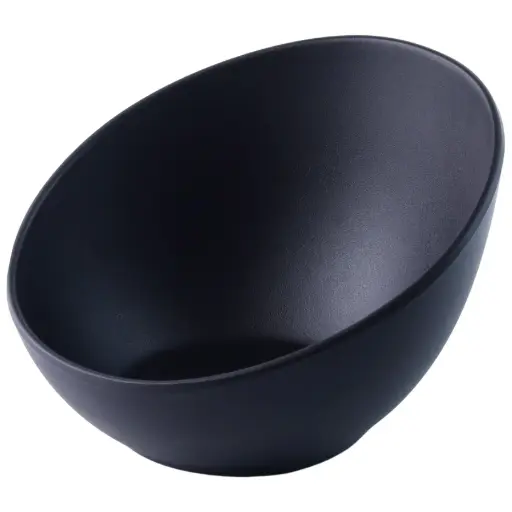 [MLM0260] Melamine Bear Ear Bowl 6" (Zen Series, Black)