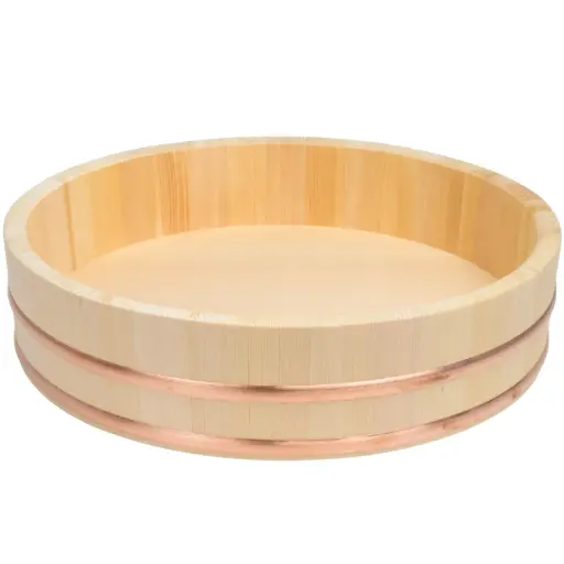[KJP0964] Wooden Rice Mixing Tub 48 cm (Hangiri,Japan)