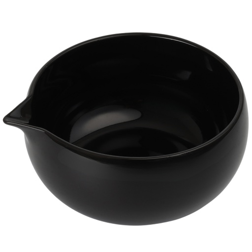 [CRM1202] Matcha Bowl with Spout 11 cm (Glossy Black)