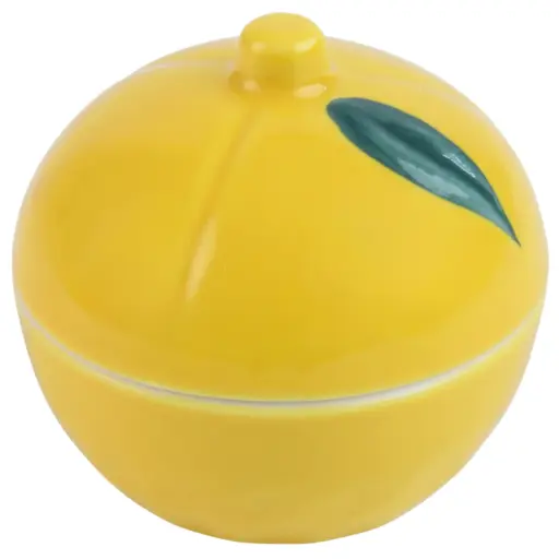 [CRM1128] 蓋付レモン型小鉢 5.5 cm