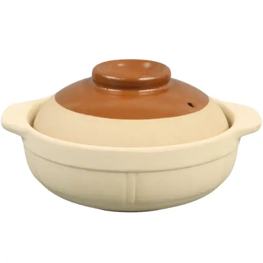 [CRM1192] Two-Handle Heatproof Clay Pot 20 cm (Donabe)