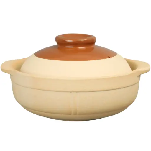 [CRM1194] Two-Handle Heatproof Clay Pot 25 cm (Donabe)